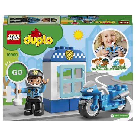Конструктор LEGO DUPLO Town Полицейский мотоцикл 10900
