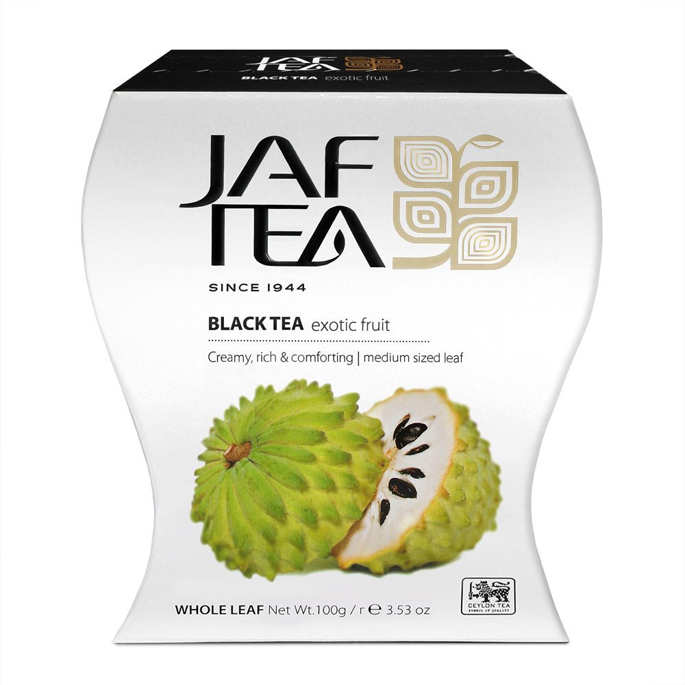 Чай чёрный JAF TEA Exotic fruit листовой сорт Pekoe с ароматом Соусап 100 г - фото 1