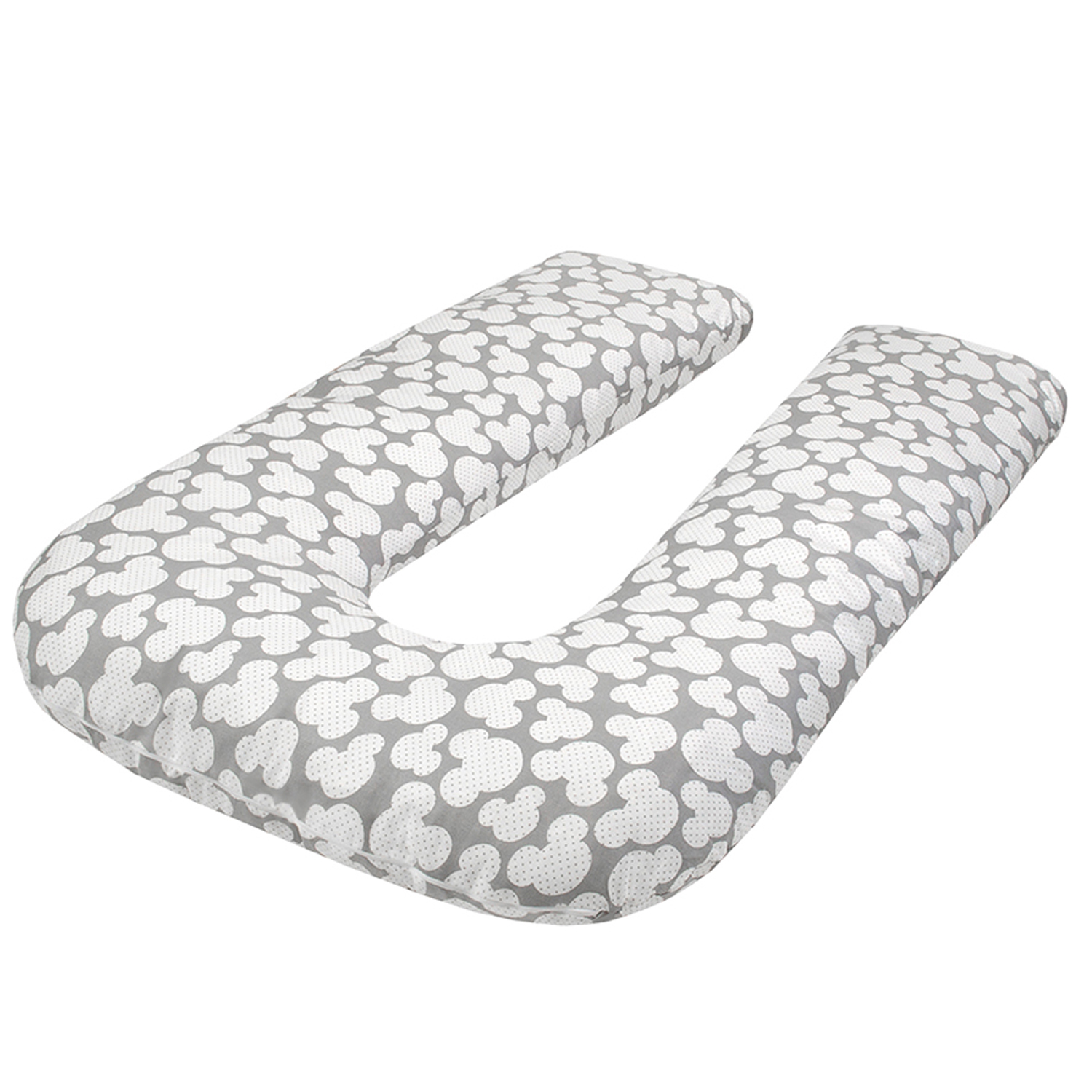 Подушка для беременных AmaroBaby U образная 340х35 см Мышонок вид серый - фото 10