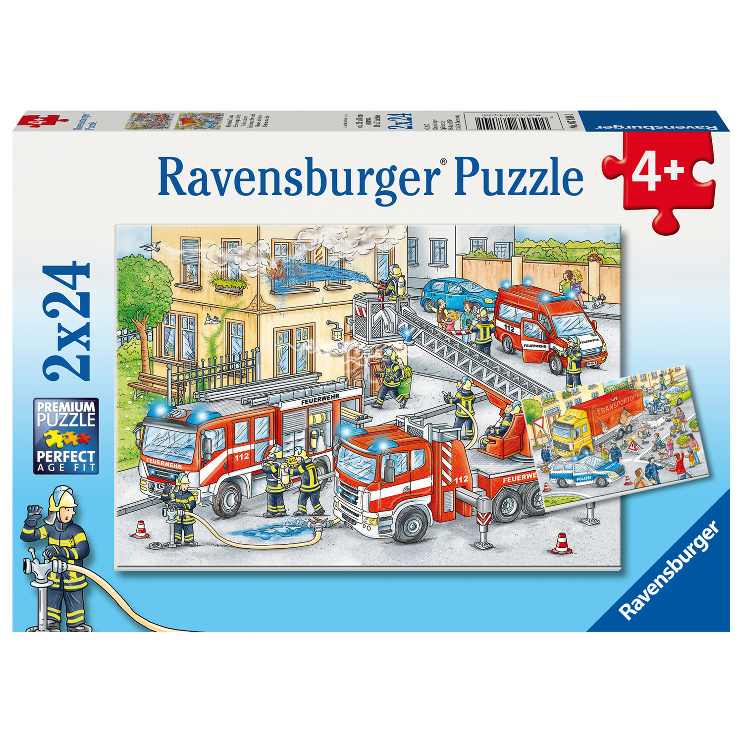 Пазл Ravensburger Герои в действии 24элемента*2шт 07814 - фото 1