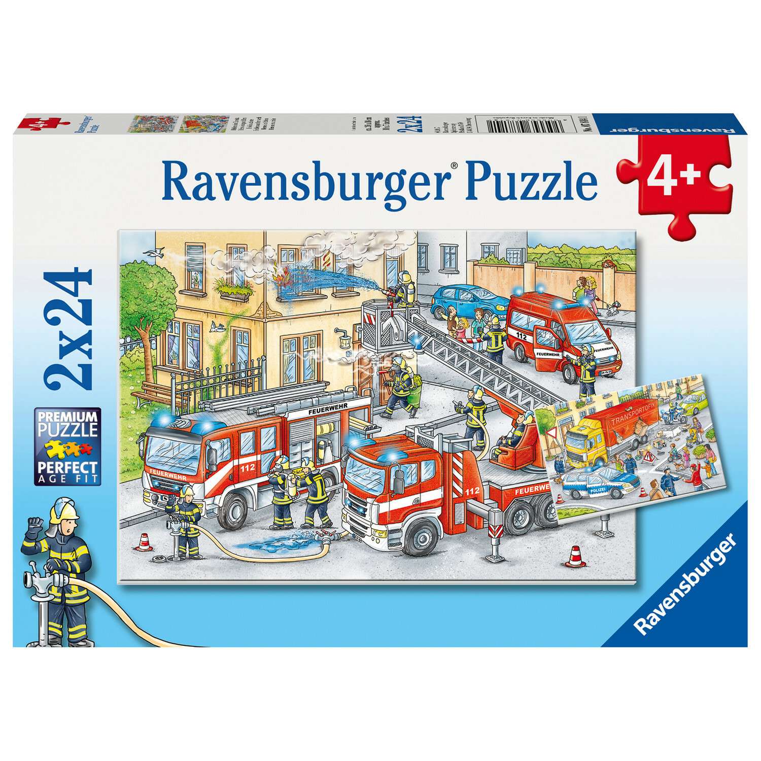 Пазл Ravensburger Герои в действии 24элемента*2шт 07814 - фото 1