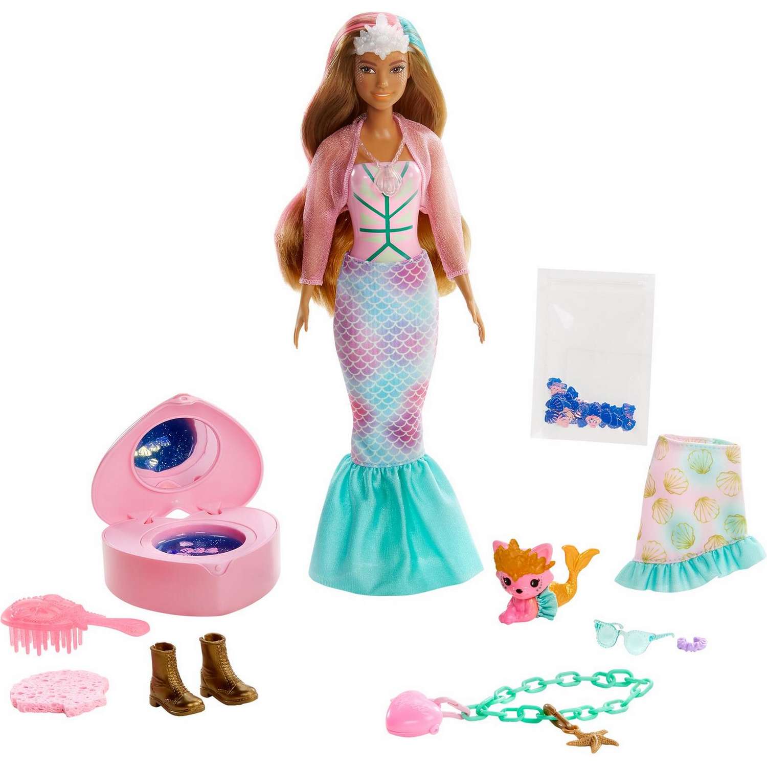 Кукла Barbie Русалка в непрозрачной упаковке (Сюрприз) GXV93 GXV93 - фото 4