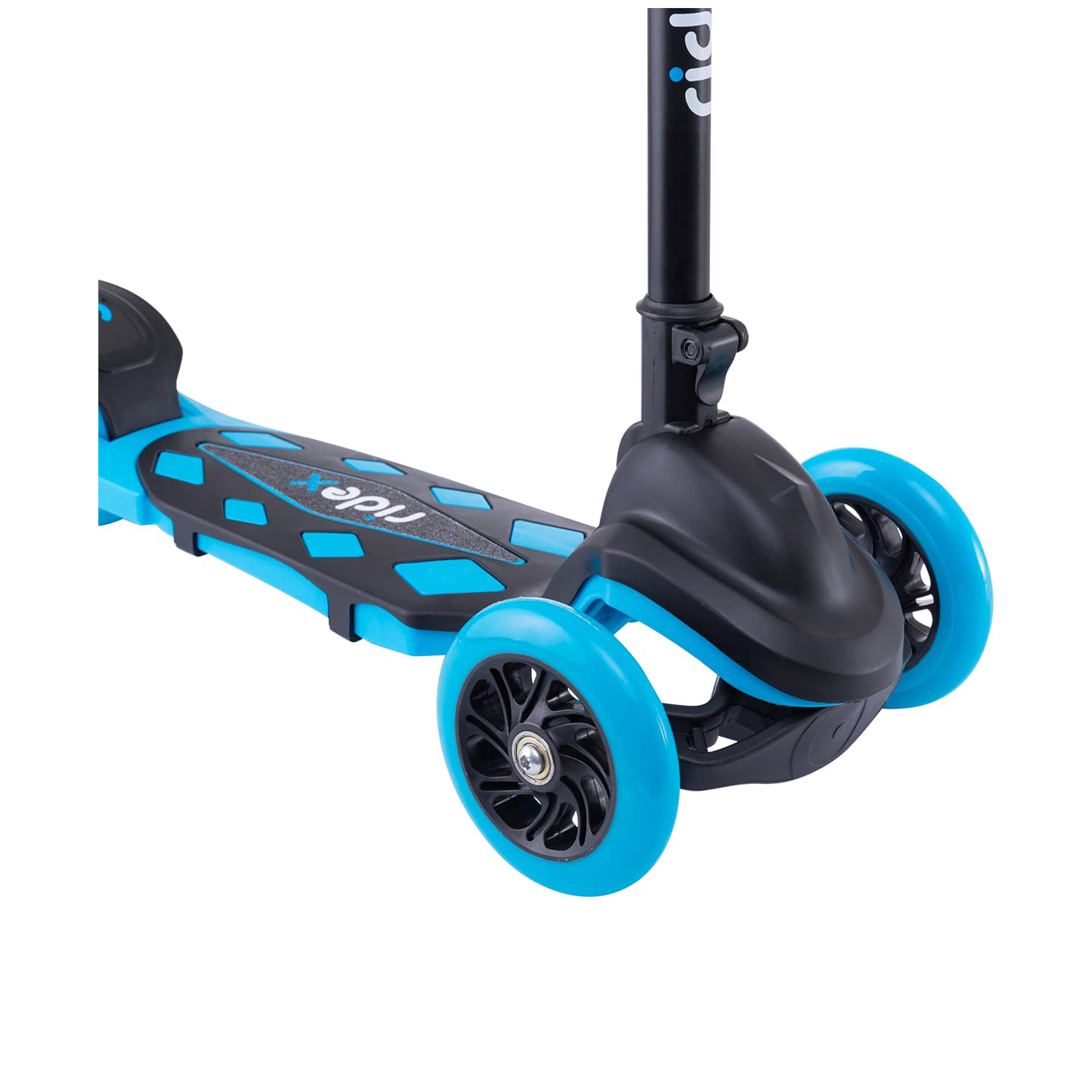 Самокат RIDEX трехколесный 3 wheels scooter Robin 120/80 neon light blue - фото 6