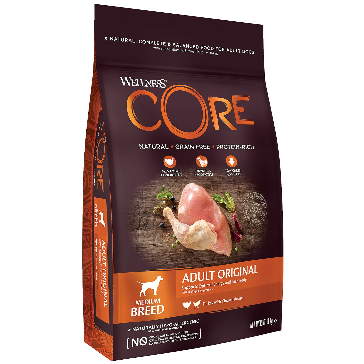 Сухой корм для собак Wellness CORE 10 кг курица, индейка (для домашних, полнорационный) - фото 9