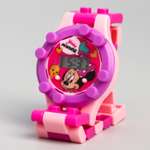 Часы наручные электронные Disney Минни Маус с ремешком-конструктором