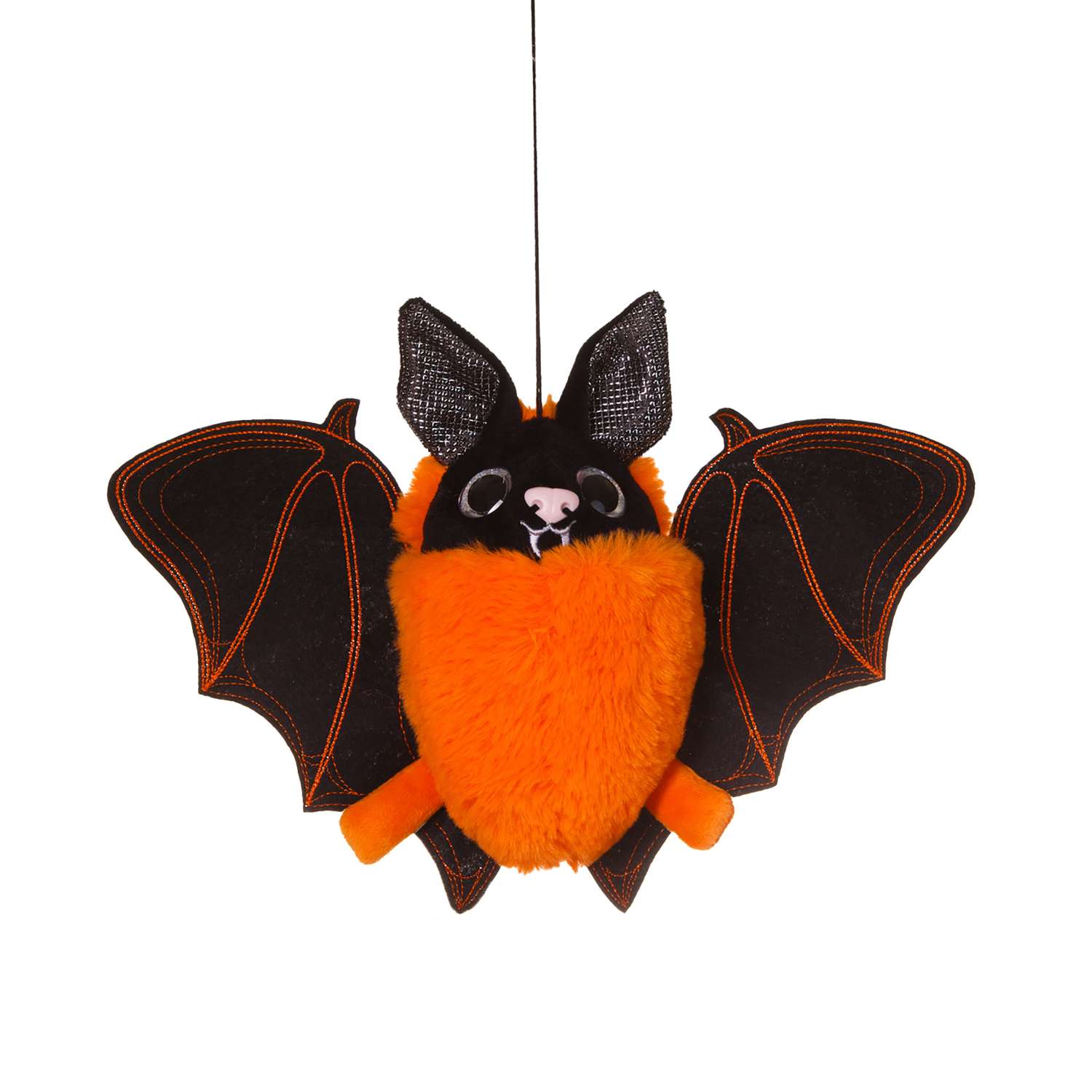 Мягкая игрушка МАЛЬВИНА Летучая мышь Мэлис / Оранжевая / 27 см - фото 1