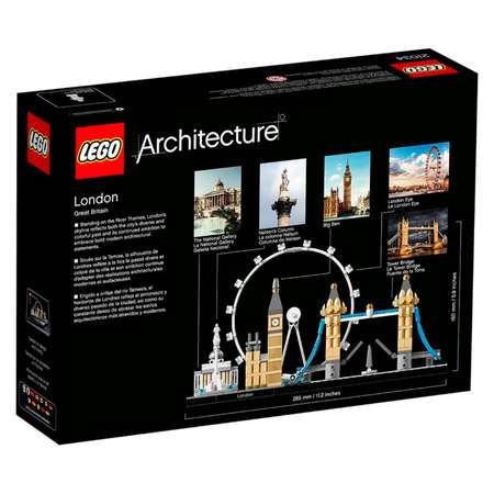 Конструктор детский LEGO Architecture Лондон 21034