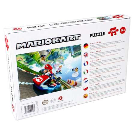 Пазл 1000 деталей Winning Moves Супер Братья Марио Mario kart Funracer