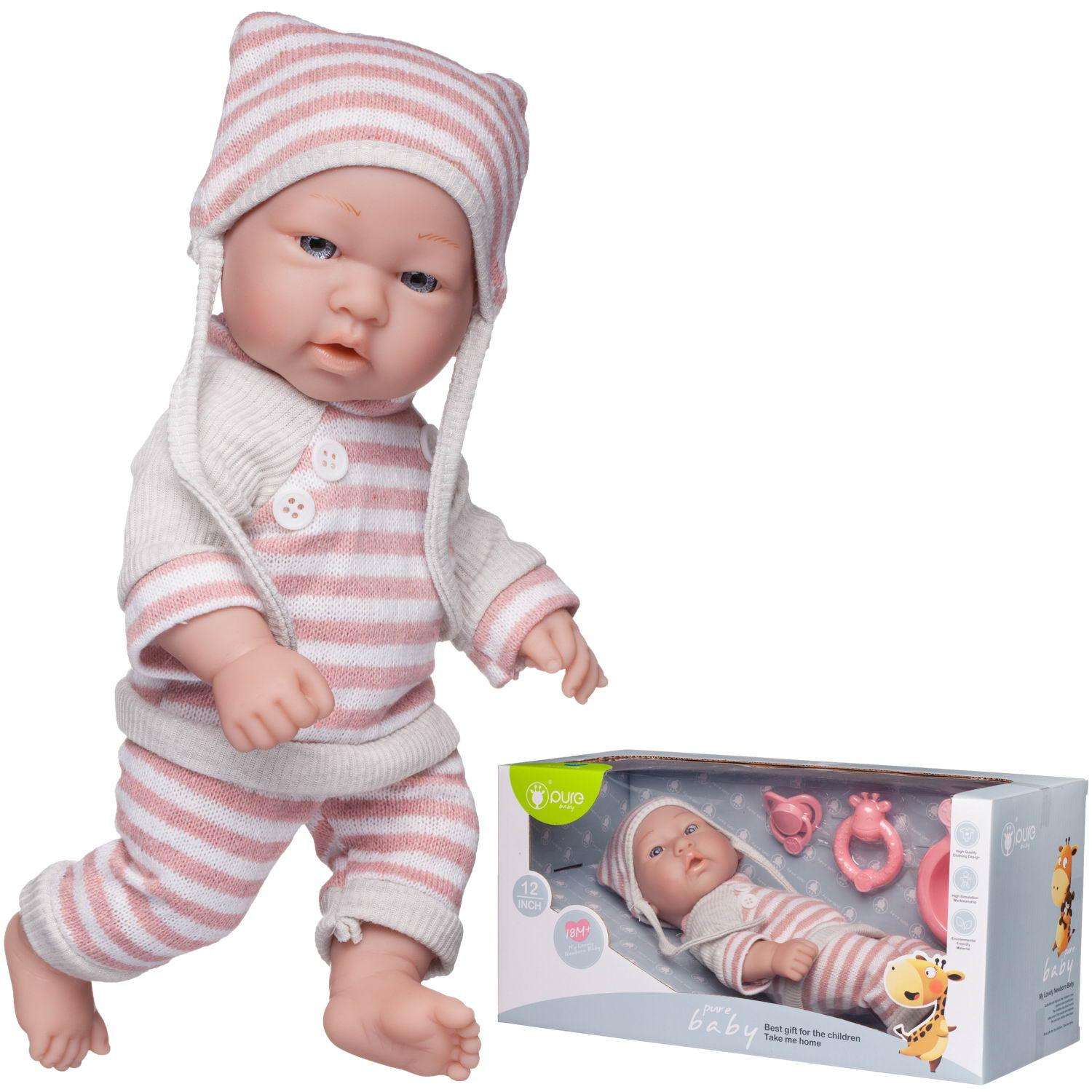 Кукла-пупс Junfa Pure Baby в вязаных вещичках 30 см WJ-22513 - фото 2