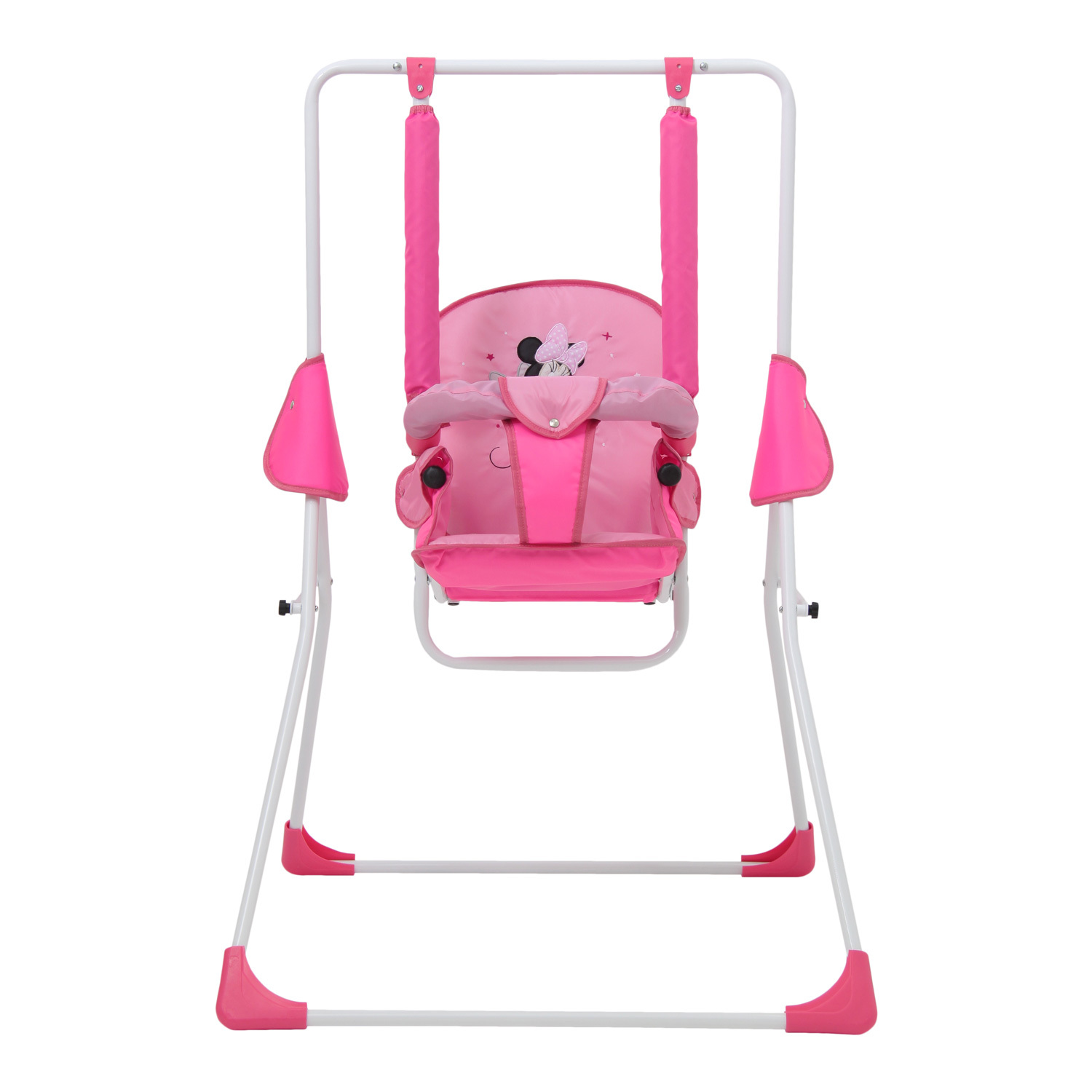 Качели Polini kids Disney baby Минни Маус с вышивкой Розовый - фото 2