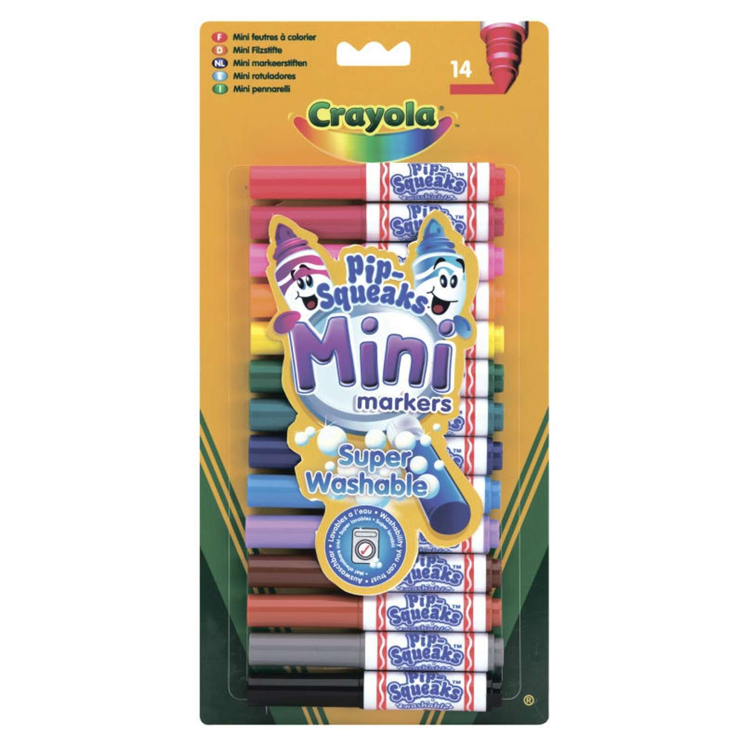 Мини-маркеры Crayola смываемые 14 шт - фото 1