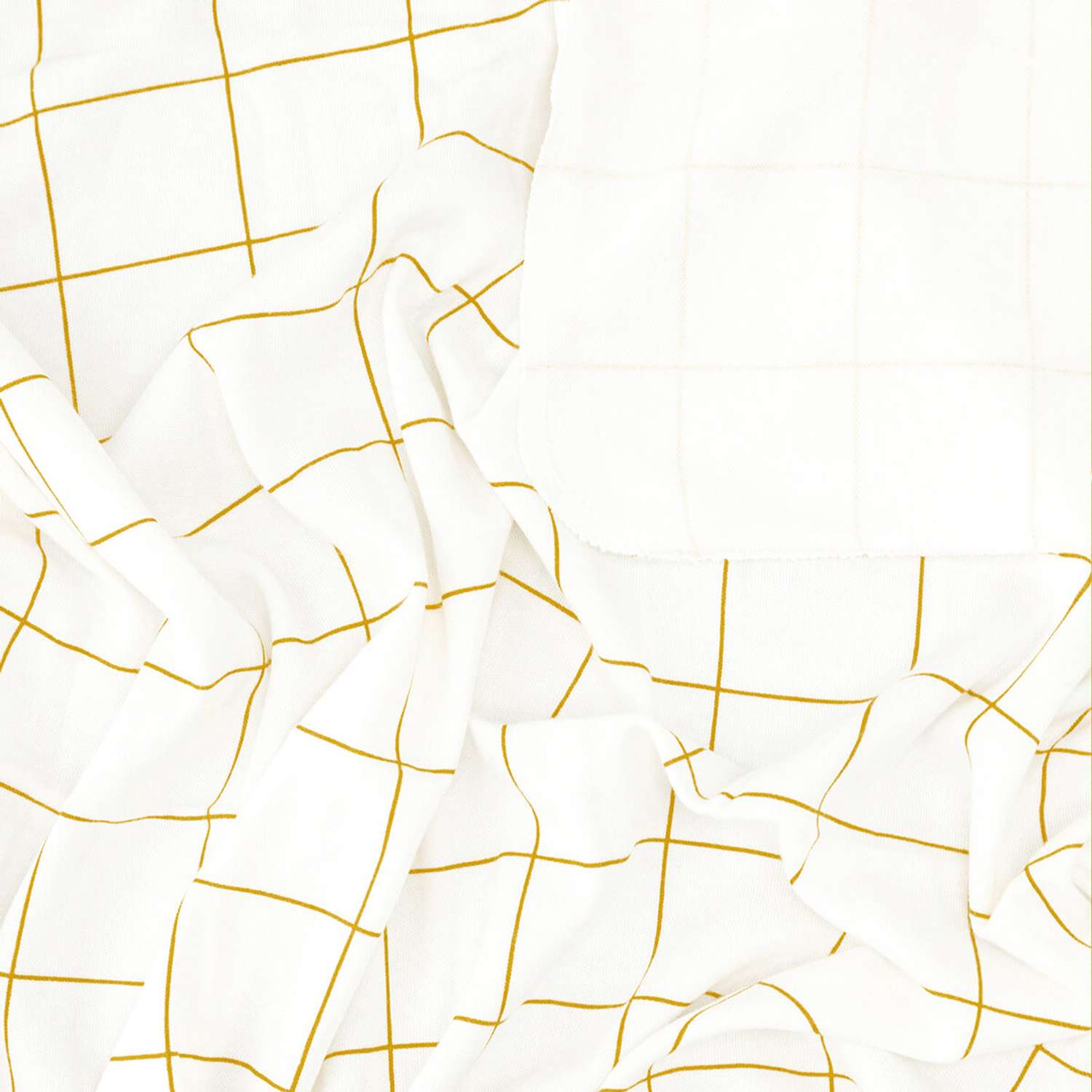 Комплект пелёнок Mjolk Бананы/Mustard/Клетка сет из 3х штук 80*80 - фото 2