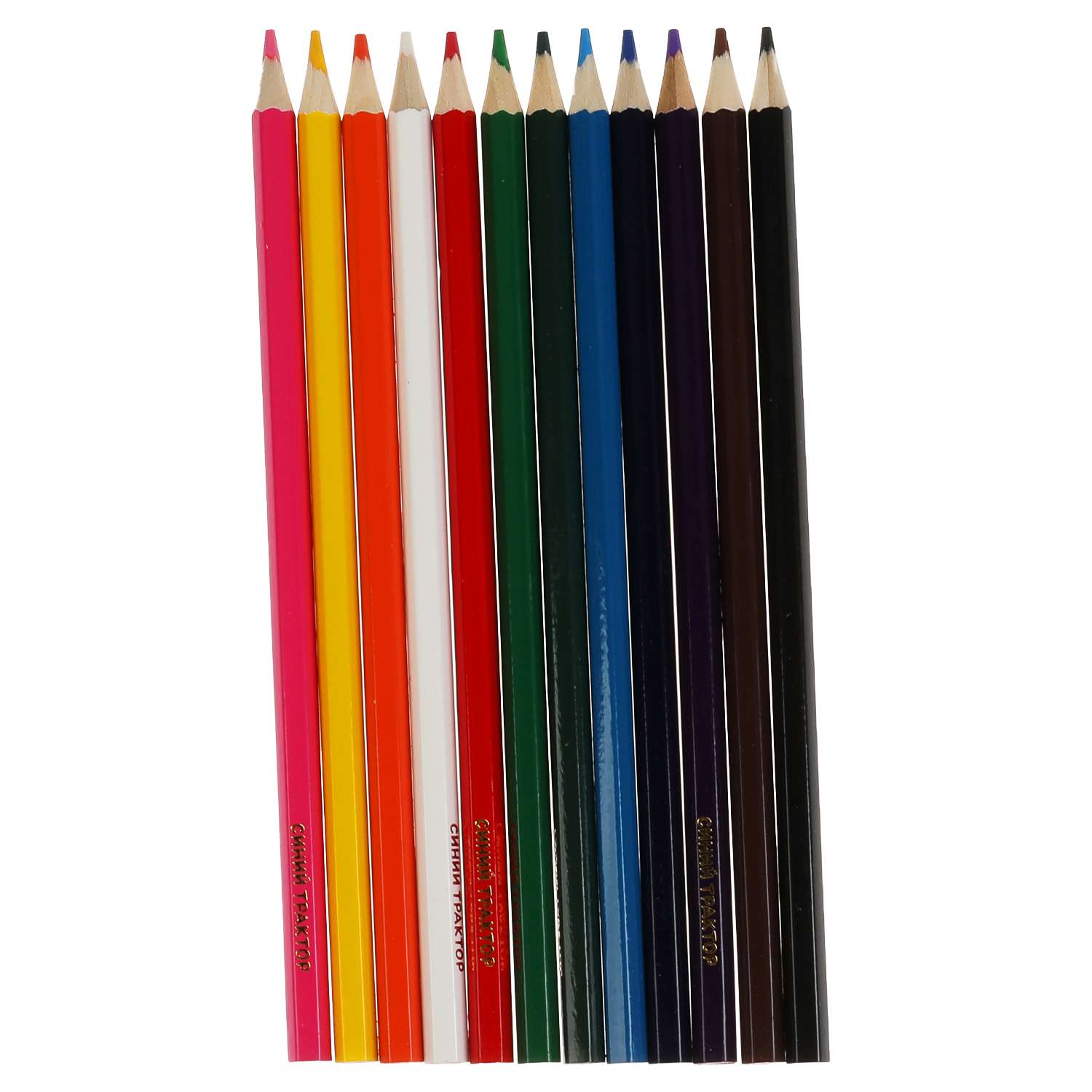 Цветные карандаши Умка Синий Трактор 12 цветов акварельные 308491 - фото 2