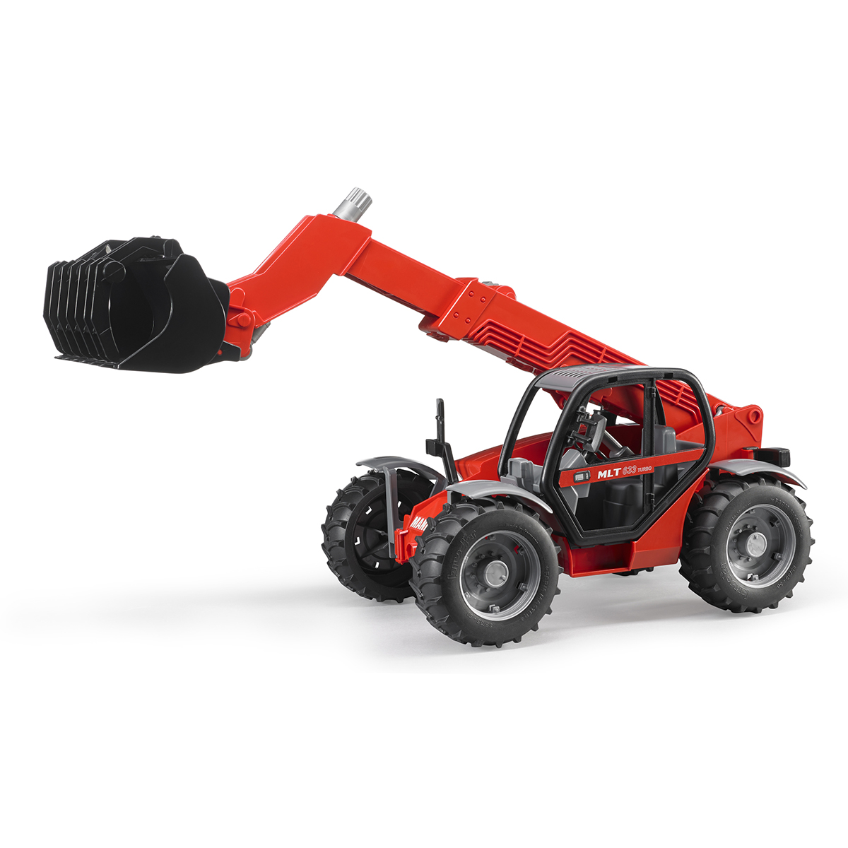 Автомобиль BRUDER 2125 Погрузчик колёсный Manitou MLT 633 с телескопическим  ковшом купить по цене 5684 ₽ в интернет-магазине Детский мир