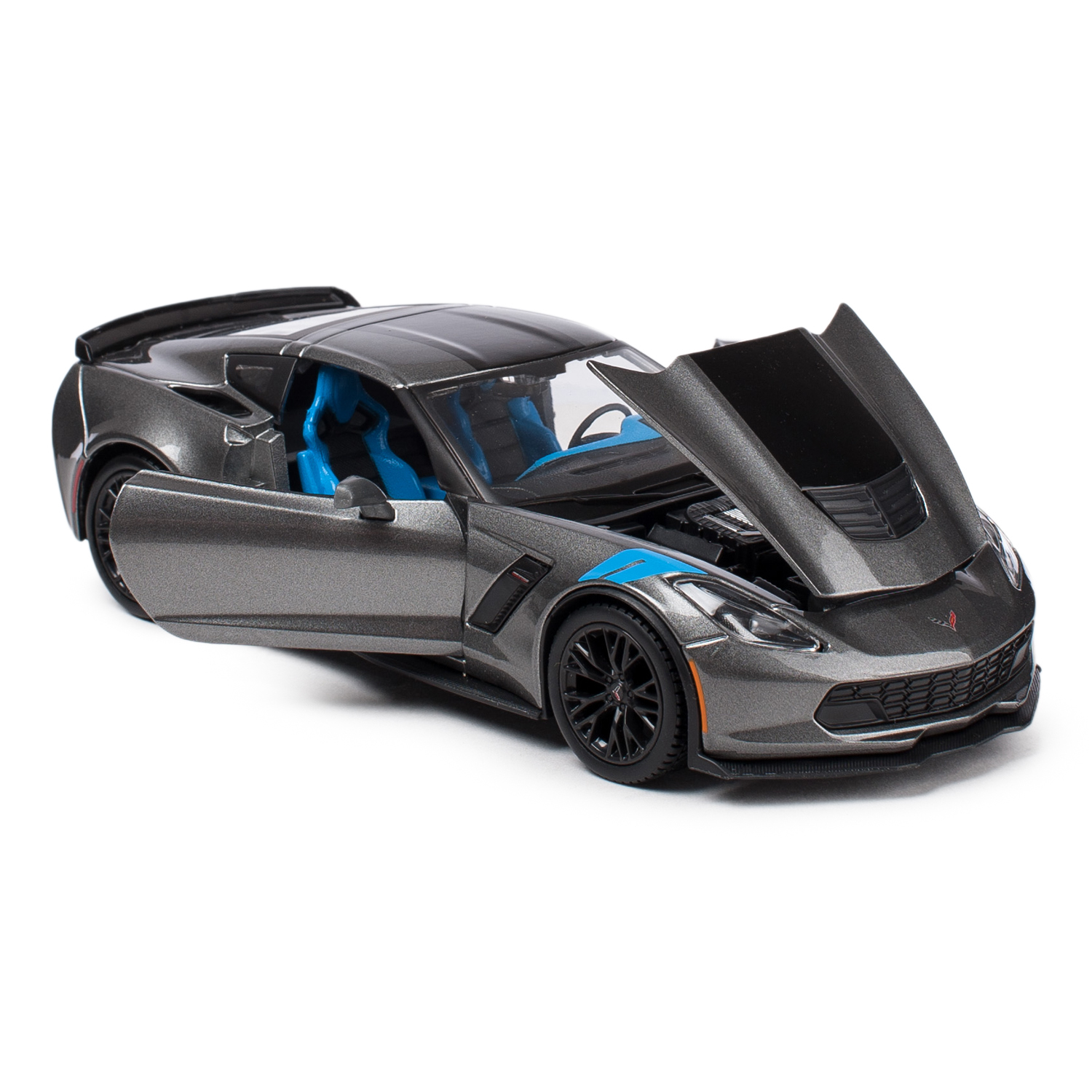 Автомобиль MAISTO Chevrolet Grand Sport 1:24 серый 31516 - фото 4