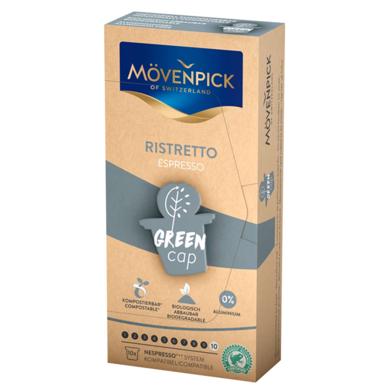 Кофе в капсулах Movenpick Espresso Ristretto Green Cap - фото 2