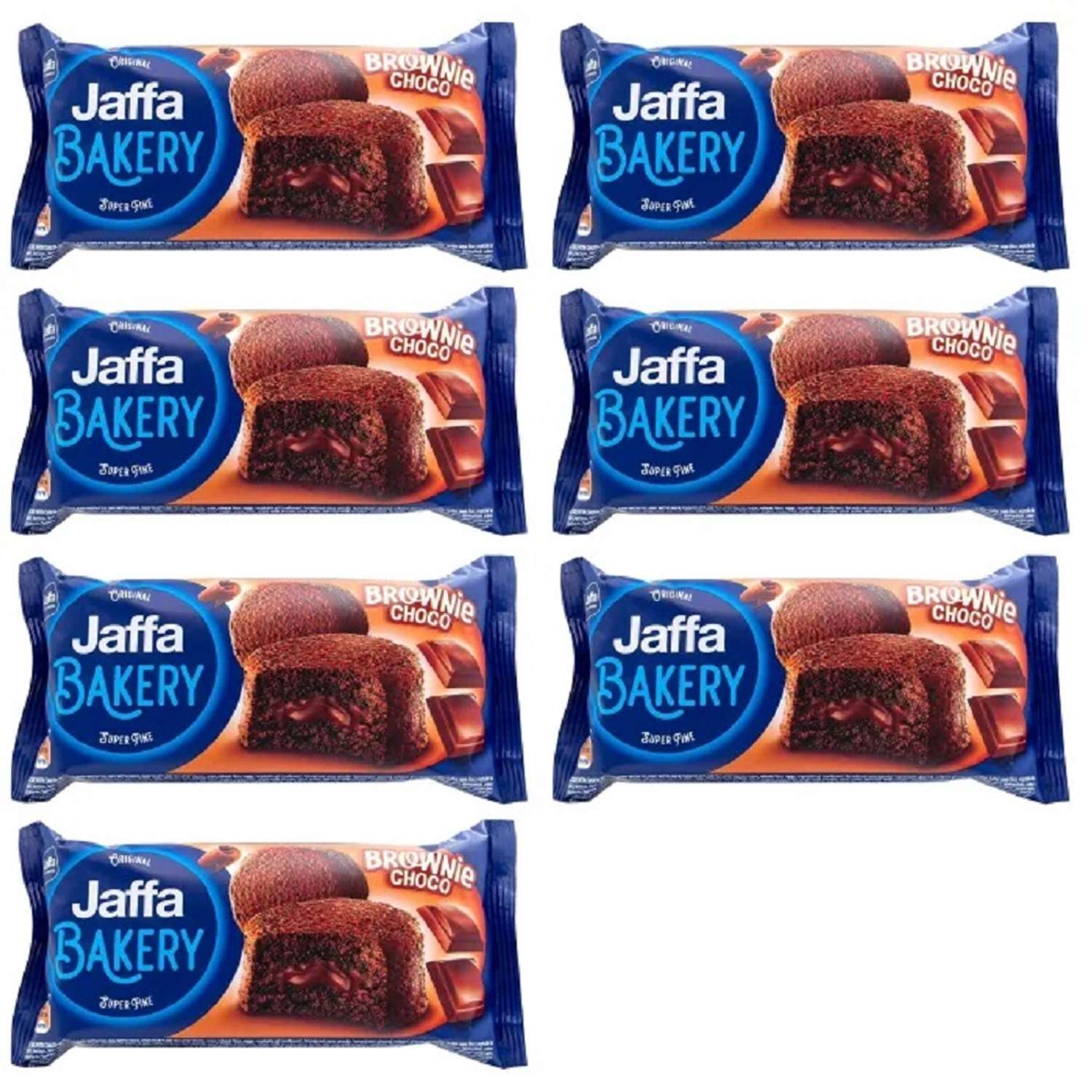 Пирожное шоколадное Jaffa Crvenka с начинкой из молочного шоколада Брауни 7 шт по 75г - фото 1