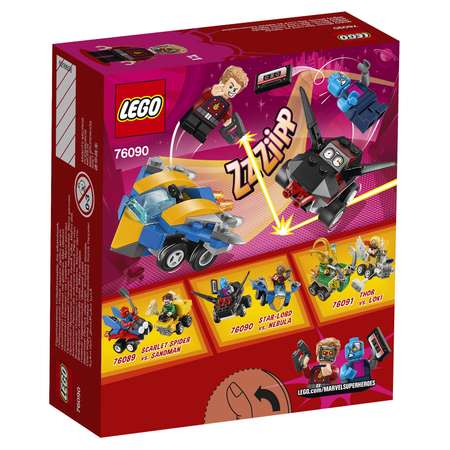 Конструктор LEGO Mighty Micros: Звёздный Лорд против Небулы Super Heroes (76090)