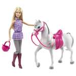 Кукла Barbie Barbie и лошадь DHB68