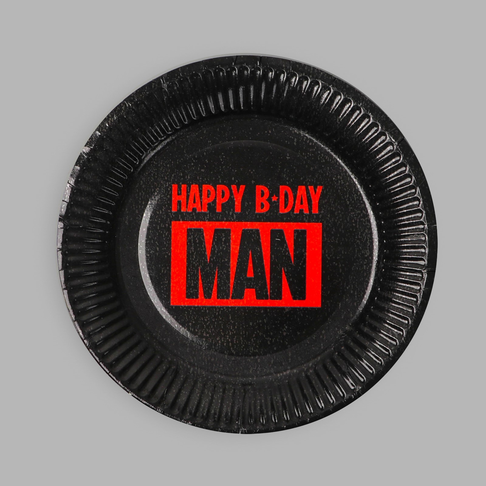 Тарелка Страна карнавалия бумажная Happy B-DAY MAN набор 6 шт 18 см - фото 3