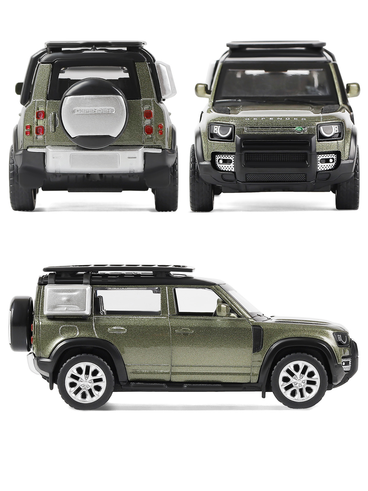 Внедорожник АВТОпанорама Land Rover 1:43 зеленый JB1251496 - фото 4