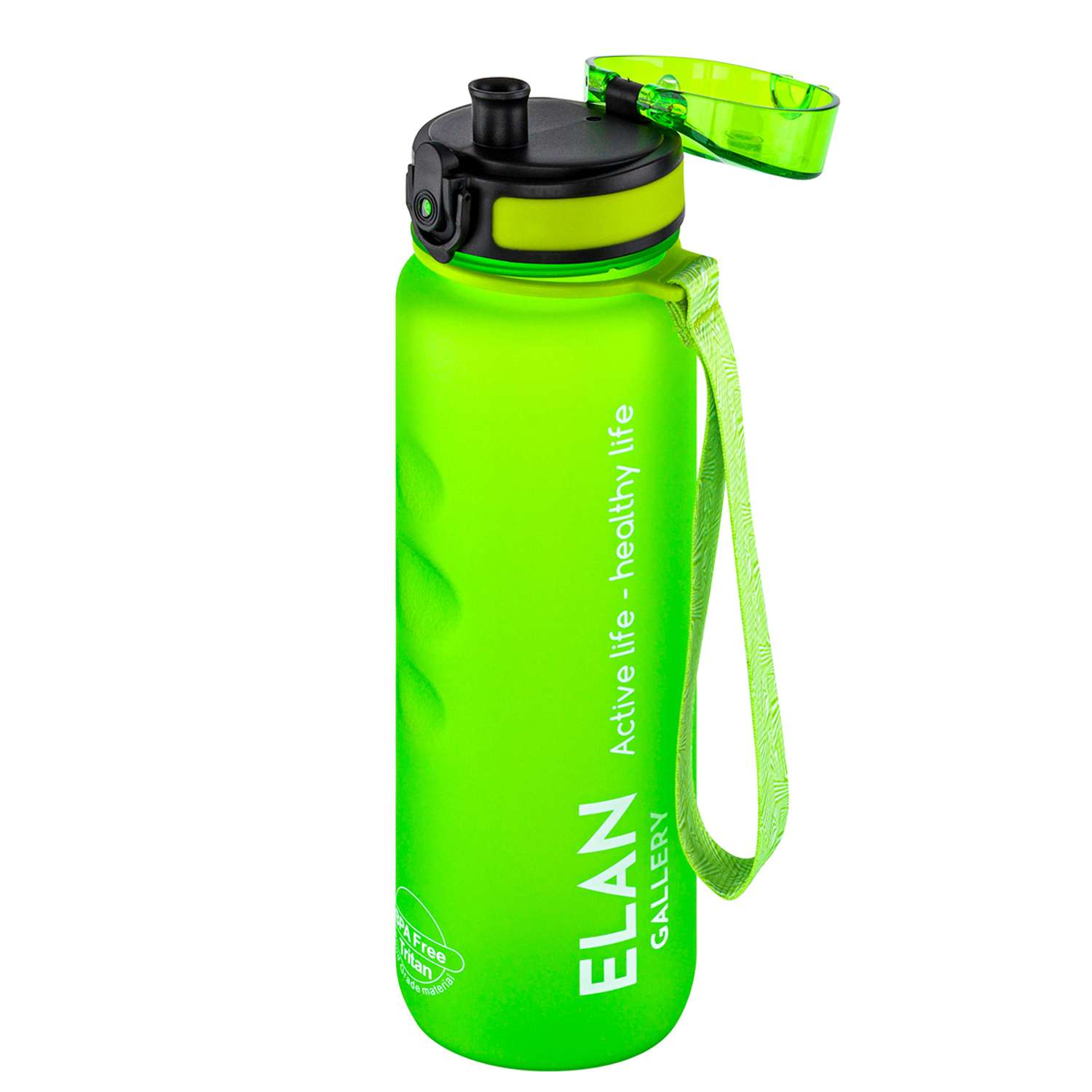 Бутылка для воды Elan Gallery 1000 мл Style Matte ярко-зеленая - фото 5
