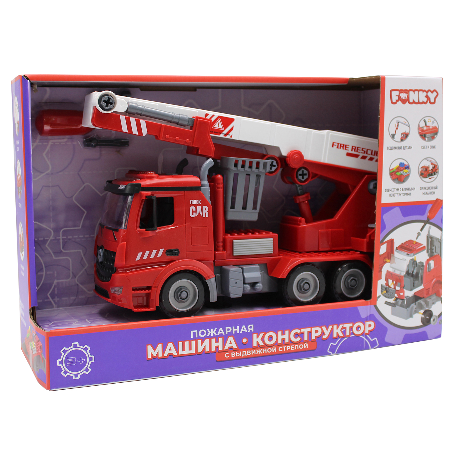 Конструктор Funky Toys Пожарная машина FT61113 - фото 3