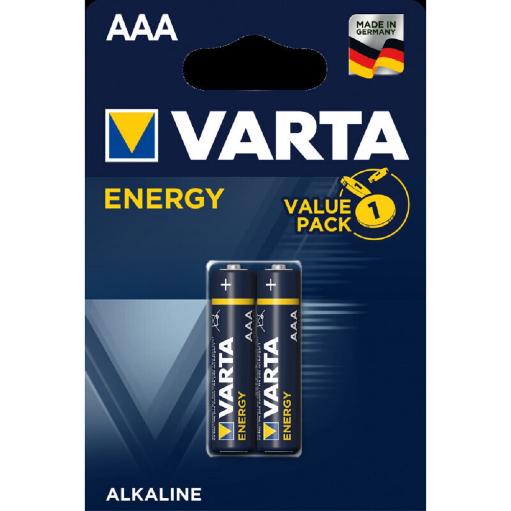 Батарейки Varta Energy LR03 AAA BL2 Alkaline 1.5V - фото 1