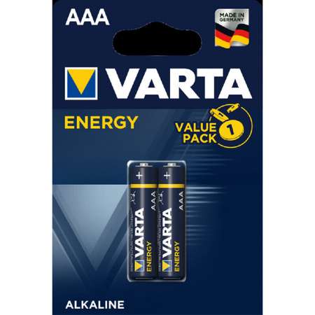 Батарейки Varta Energy LR03 AAA BL2 Alkaline 1.5V