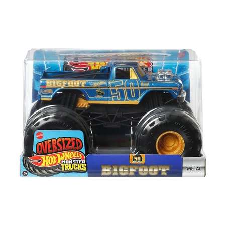 Монстр-трак Hot Wheels Monster Trucks 1:24 Bigfoot 1:24 синий