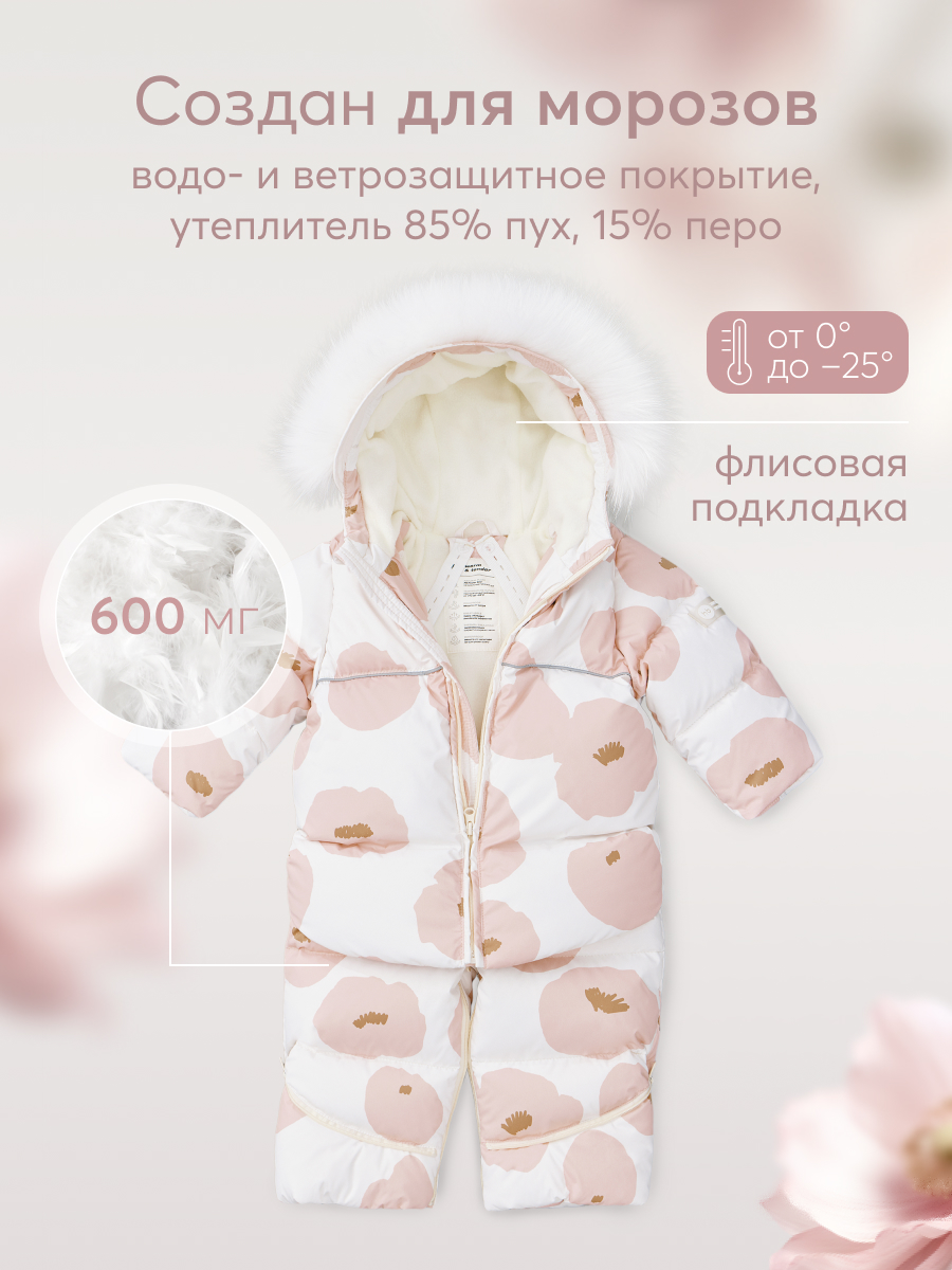 Комбинезон-трансформер Happy Baby 89027_pink-(flower) - фото 2