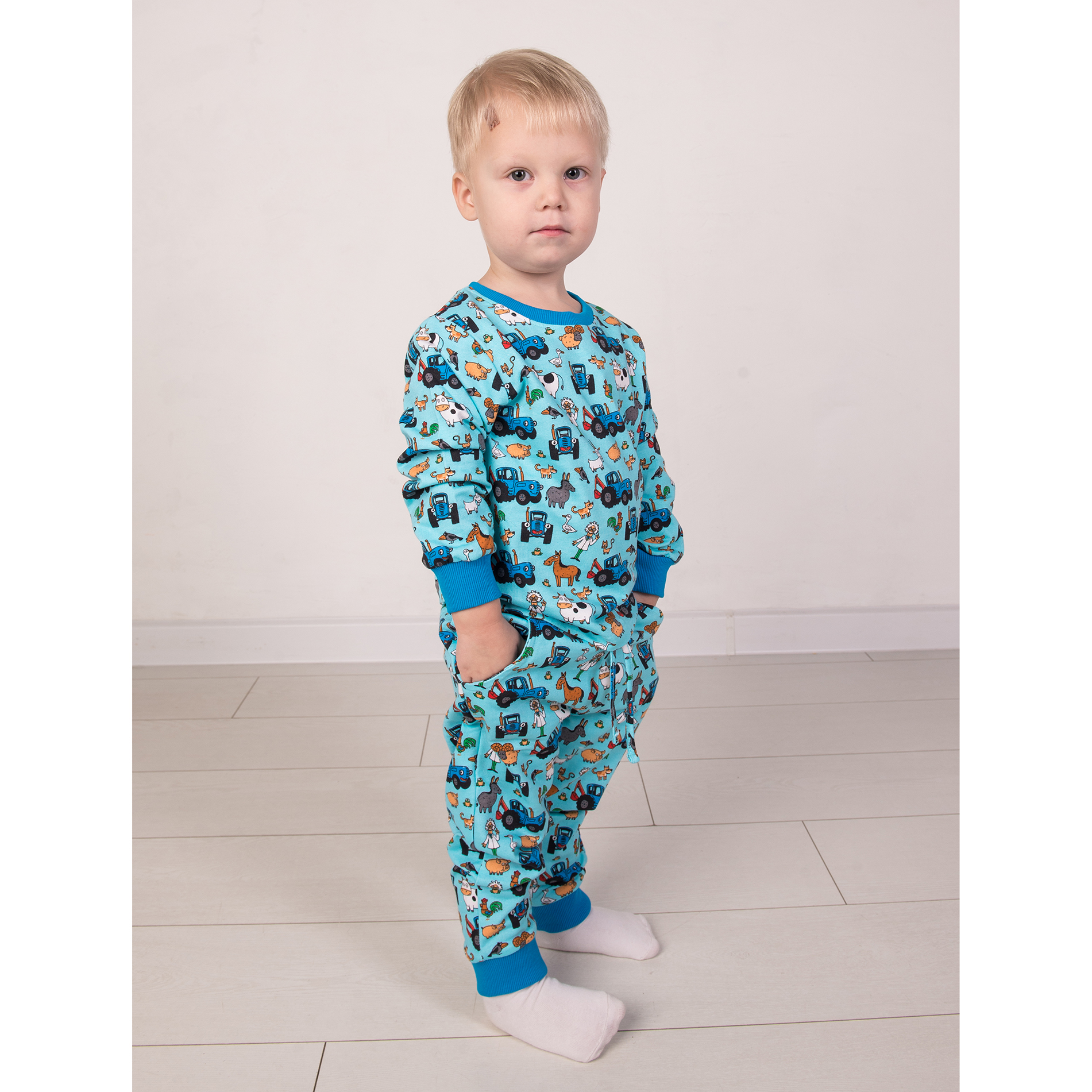 Пижама детская Синий трактор PAJAMAS-BT-1T-BLU-M - фото 5