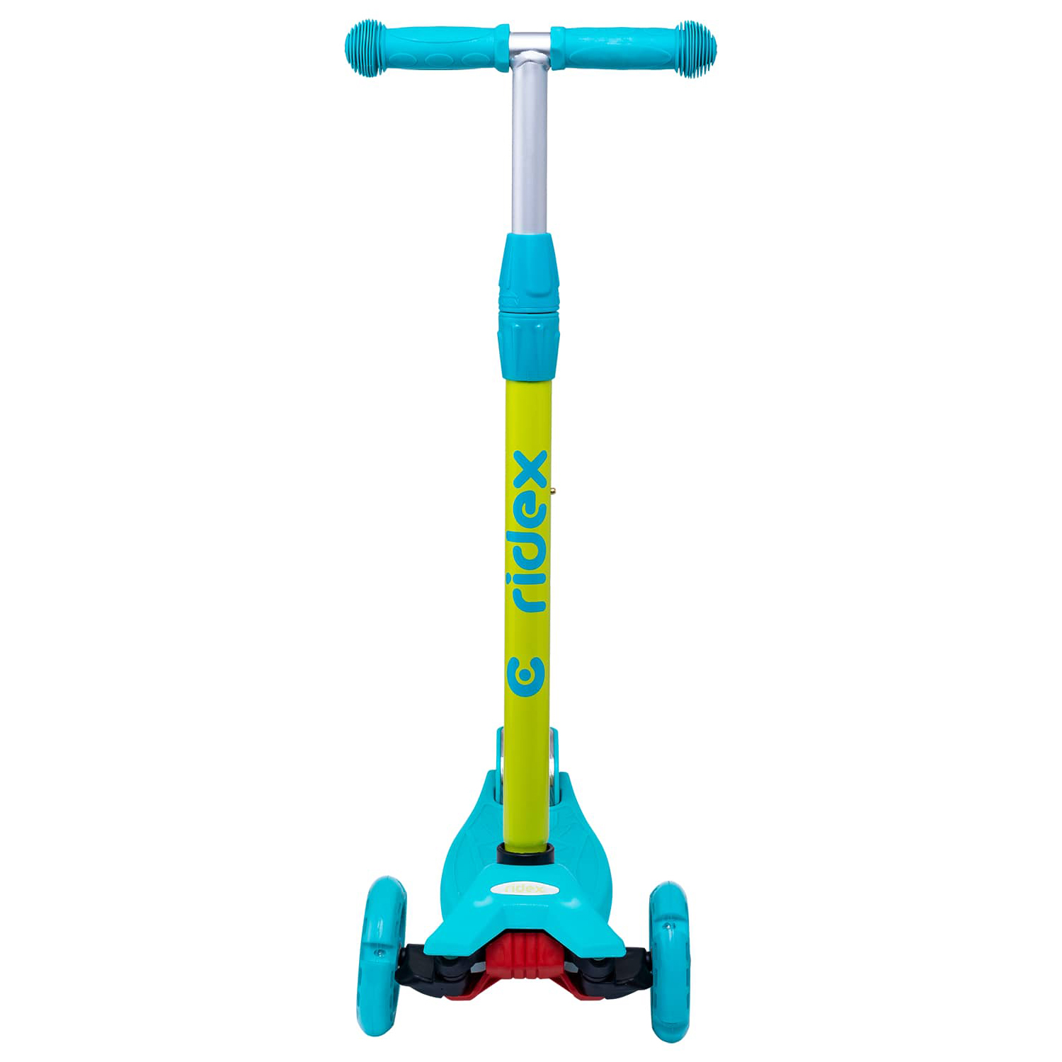 Самокат RIDEX трехколесный 3 wheels scooter Kiko 120/80 light blue/green - фото 3