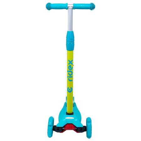 Самокат RIDEX трехколесный 3 wheels scooter Kiko 120/80 light blue/green