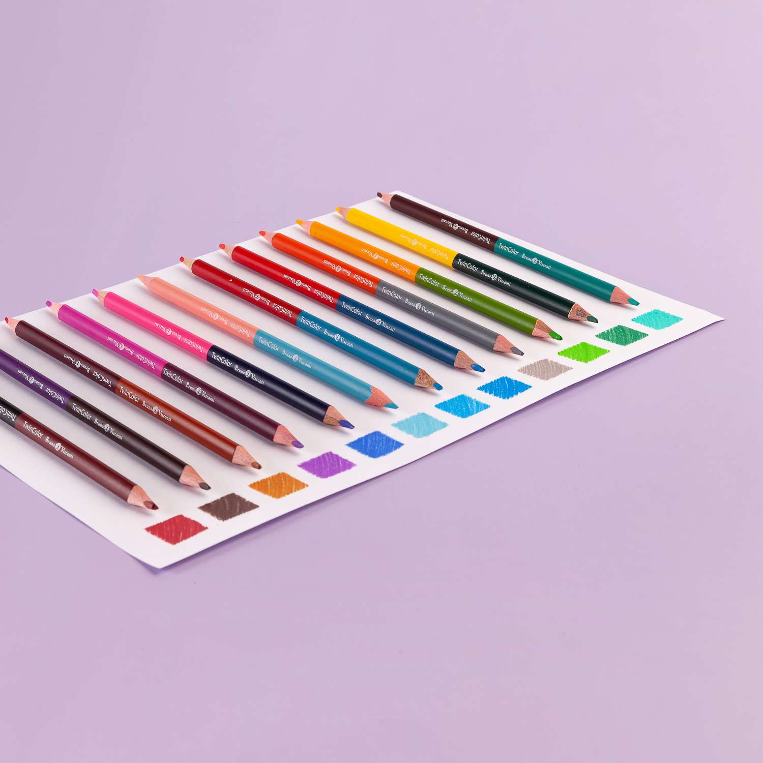 Карандаши цветные Bruno Visconti TwinColor 24 цвета 12 штук - фото 8