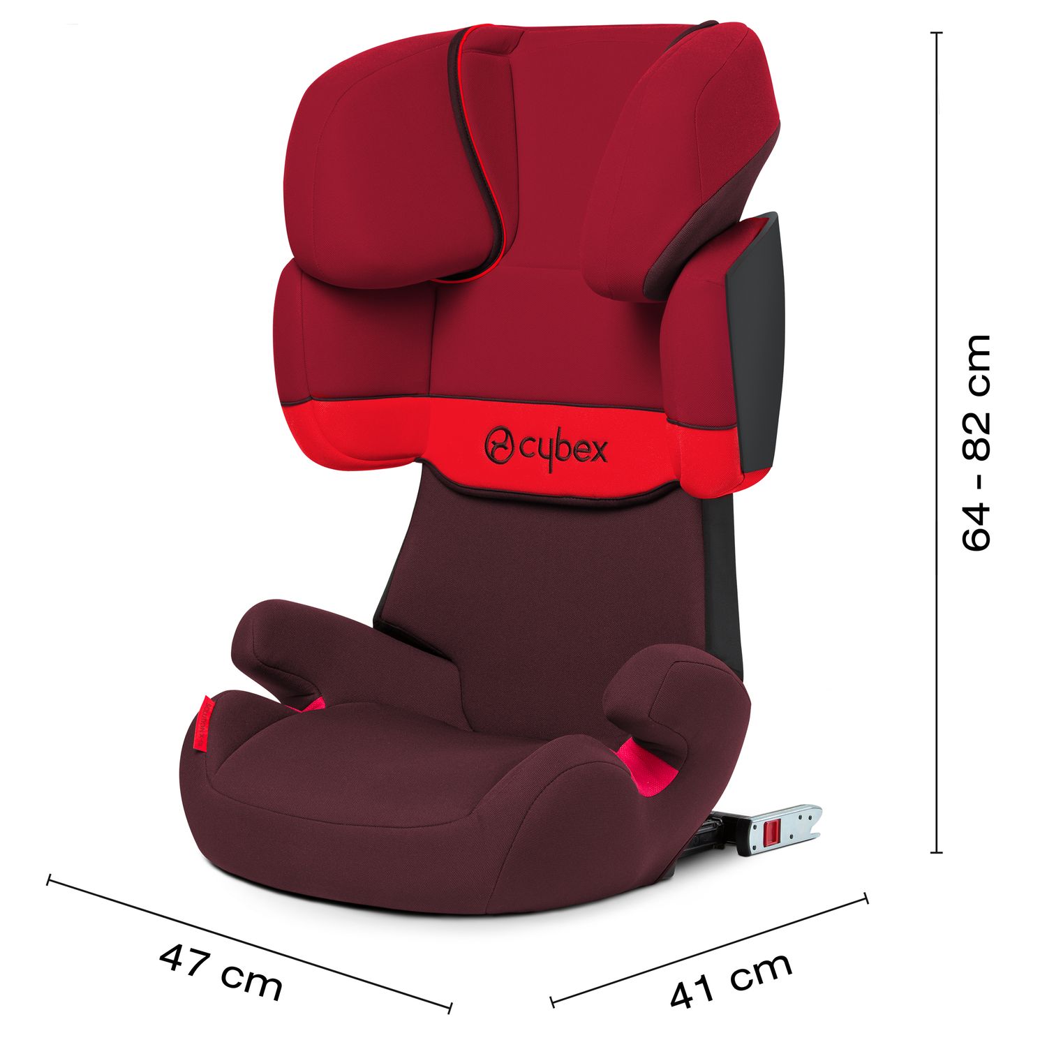 Автокресло Cybex Solution X-Fix Rumba Red - фото 6