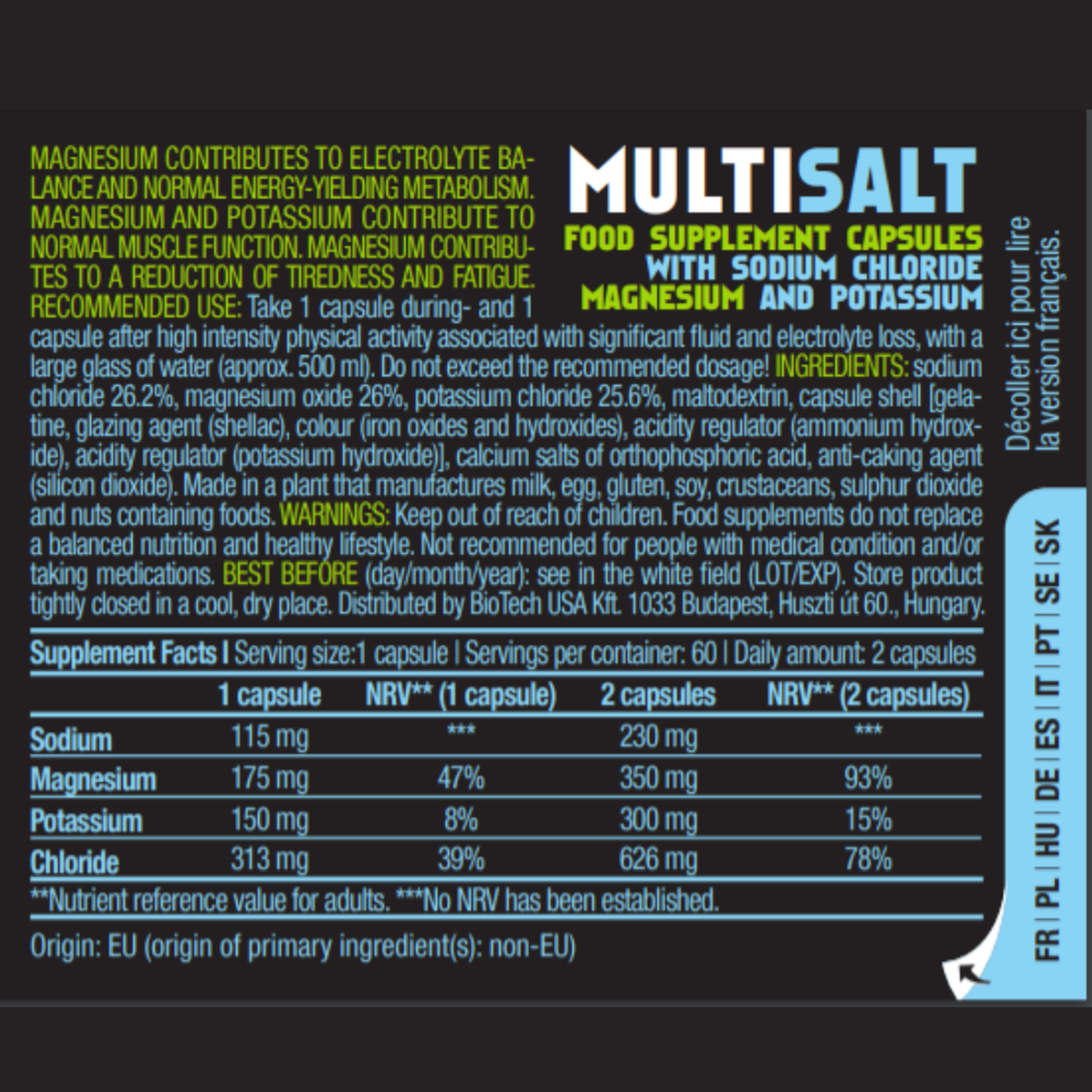 Солевые капсулы BiotechUSA Multi Salt 60 шт - фото 2