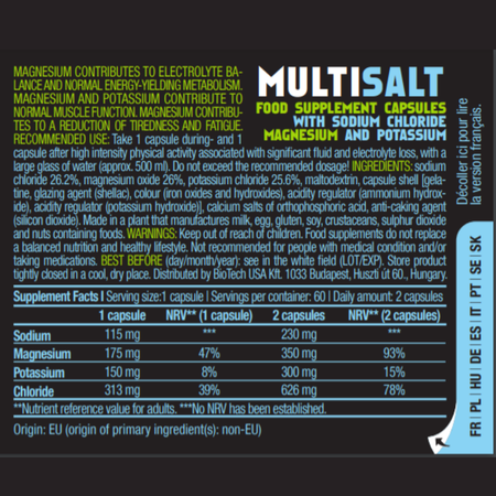 Солевые капсулы BiotechUSA Multi Salt 60 шт