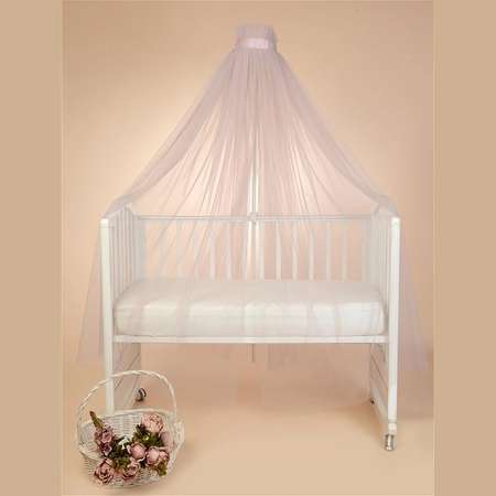 Балдахин Тутси для детской кроватки 170*600 см розовый кварц