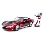 Машина Jada 1:24 Голливудские тачки Chevy Corvette Stingray 1969 +фигурка Харли Квинн 31196