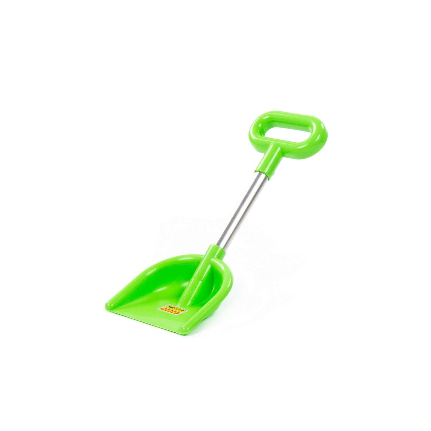 Лопатка детская Полесье алюминиевый черенок с ручкой 37 см зеленая - фото 2