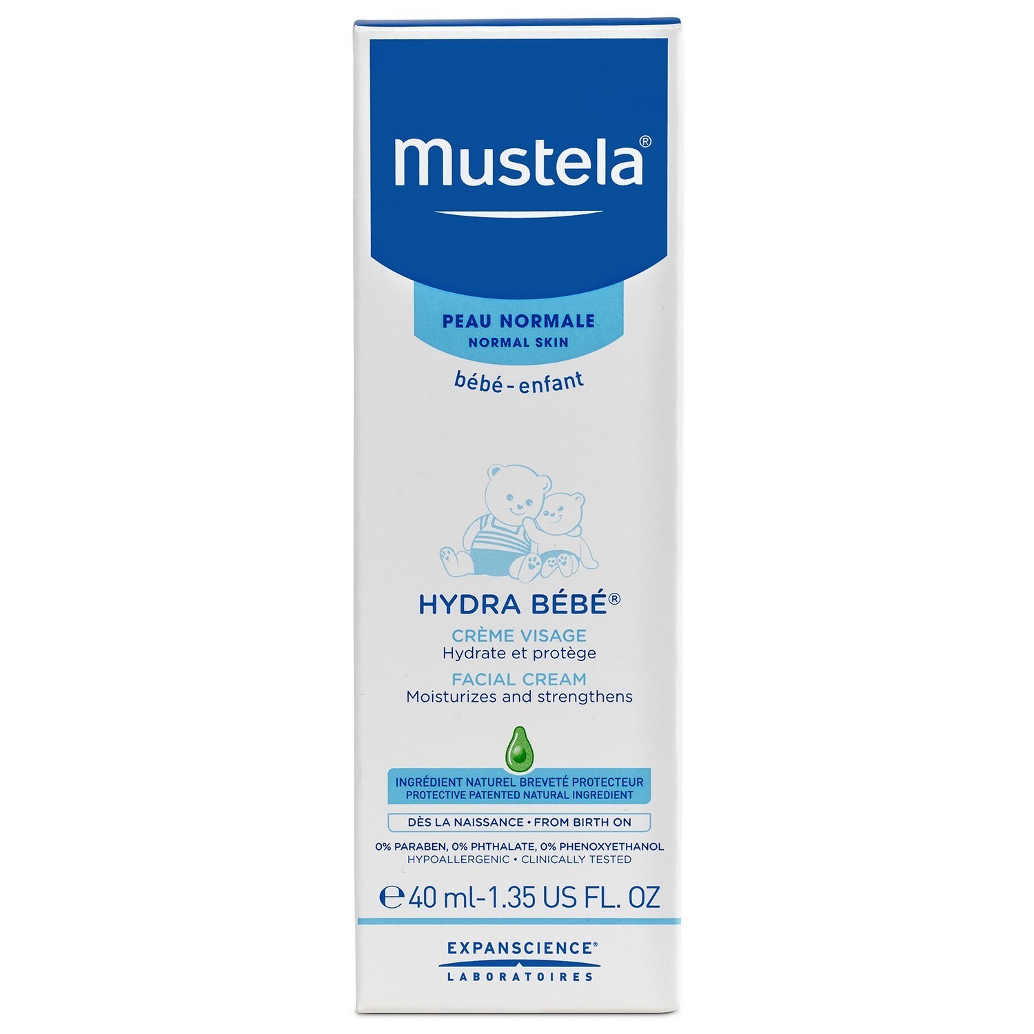 Крем для лица Mustela Bebe Hydra-Bebe увлажняющий 40 мл - фото 3