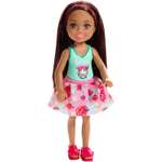 Кукла Barbie Челси Брюнетка в топе с тигром FXG79