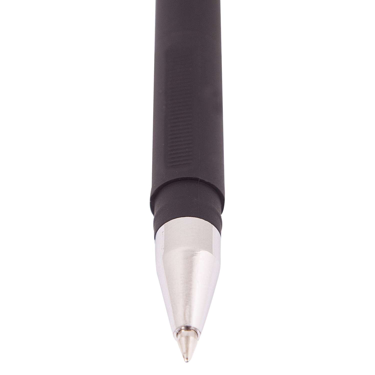 Ручки гелевые BERLINGO Velvet прорезиненый корпус 2шт Черная CGp_50125 - фото 4