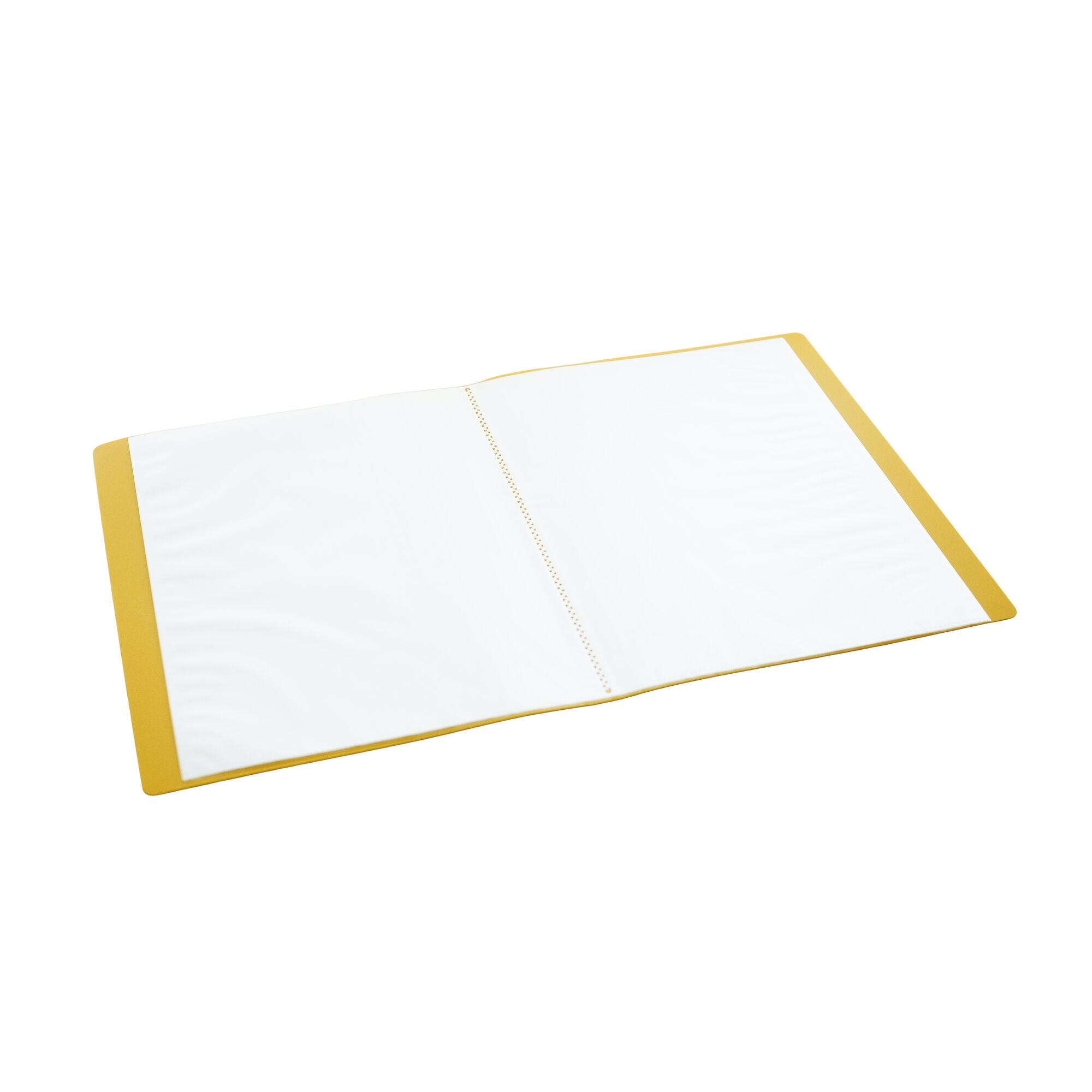 Папка с 20 файлами А4 Консул пластик 0.55 мм цвет желтый - фото 2