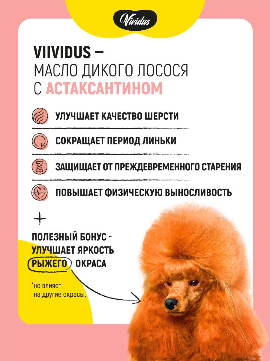 Масло дикого лосося Вивидус (VIVIDUS) с астаксантином 0,5 л. - фото 3