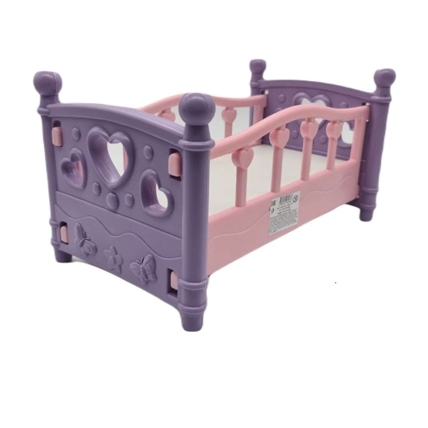 Кроватка для куклы TOY MIX цвет розовый РР 2015-058 РР 2015-058 - фото 3
