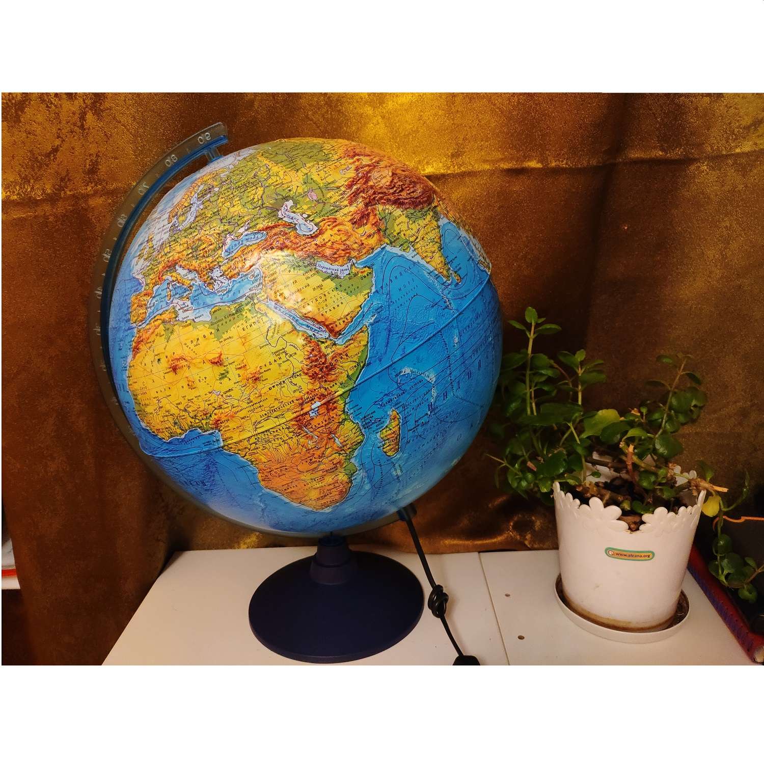 Глобус Globen Земля Интерактивный рельефный с LED-подсветкой 32 см + VR очки - фото 15