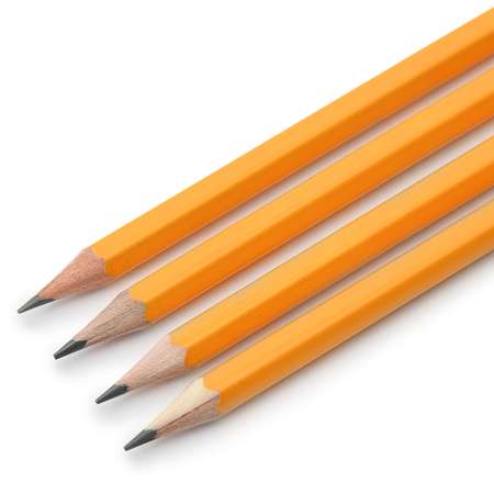 Набор ErichKrause AMBER 4 карандаша с ластикам
