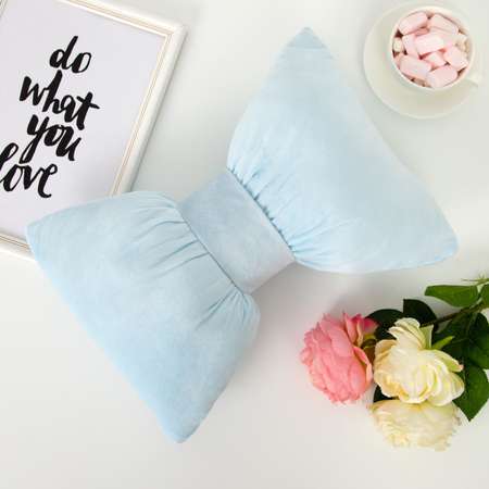 Декоративная подушка Этель Бантик голубой 45x30 см